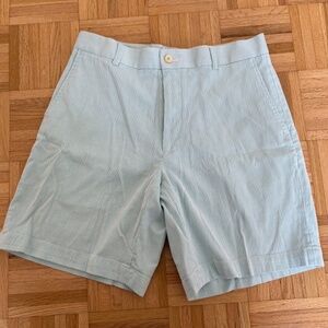 Men's Southern Tide Skipjack Teal SeerSucker Shorts - Excellent Condition